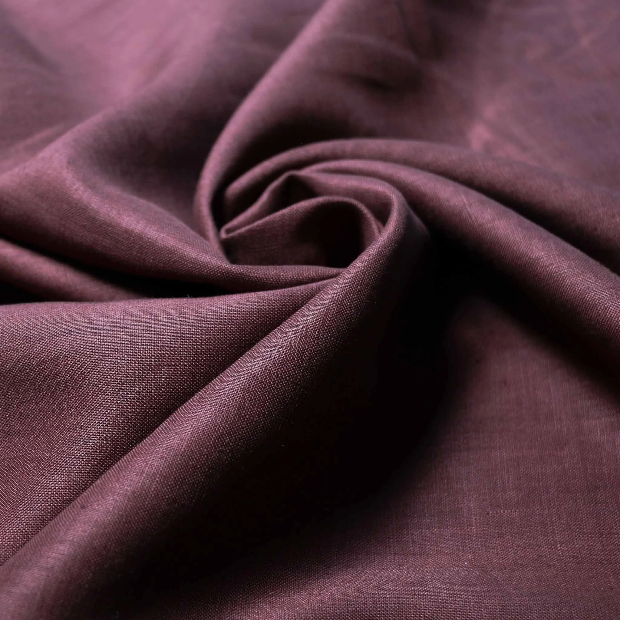 100% Linen fabric - Brown