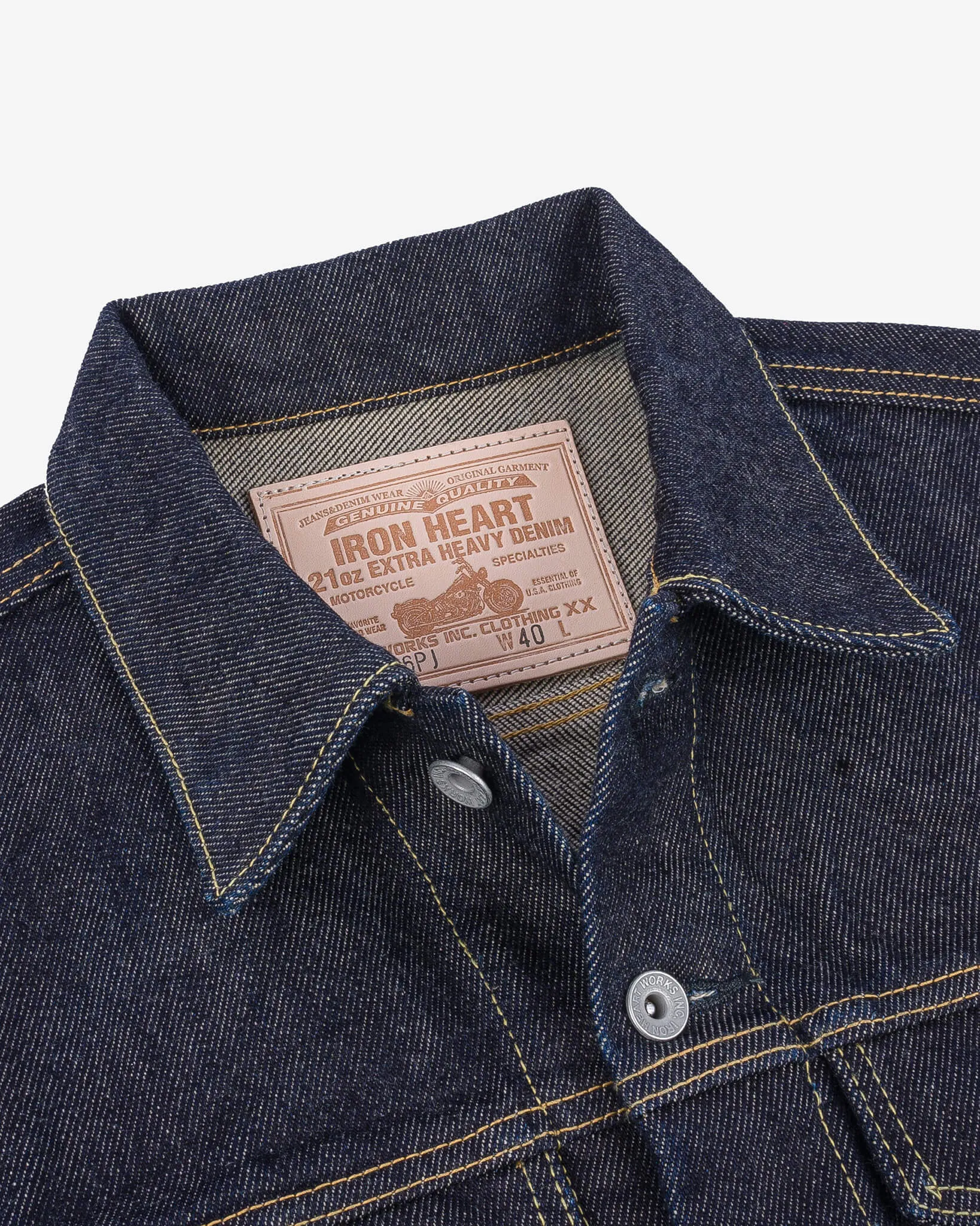 21oz Selvedge Denim Modified Type III Jacket - Indigo