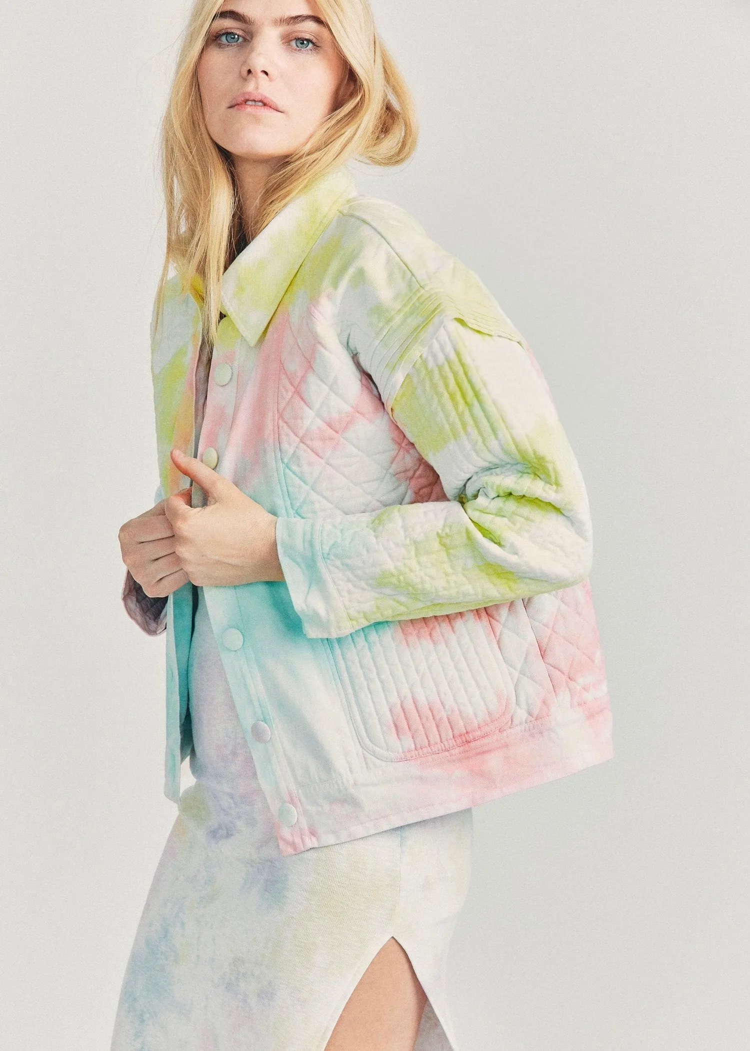Adelade Jacket (Rainbow Radial Tie Dye)