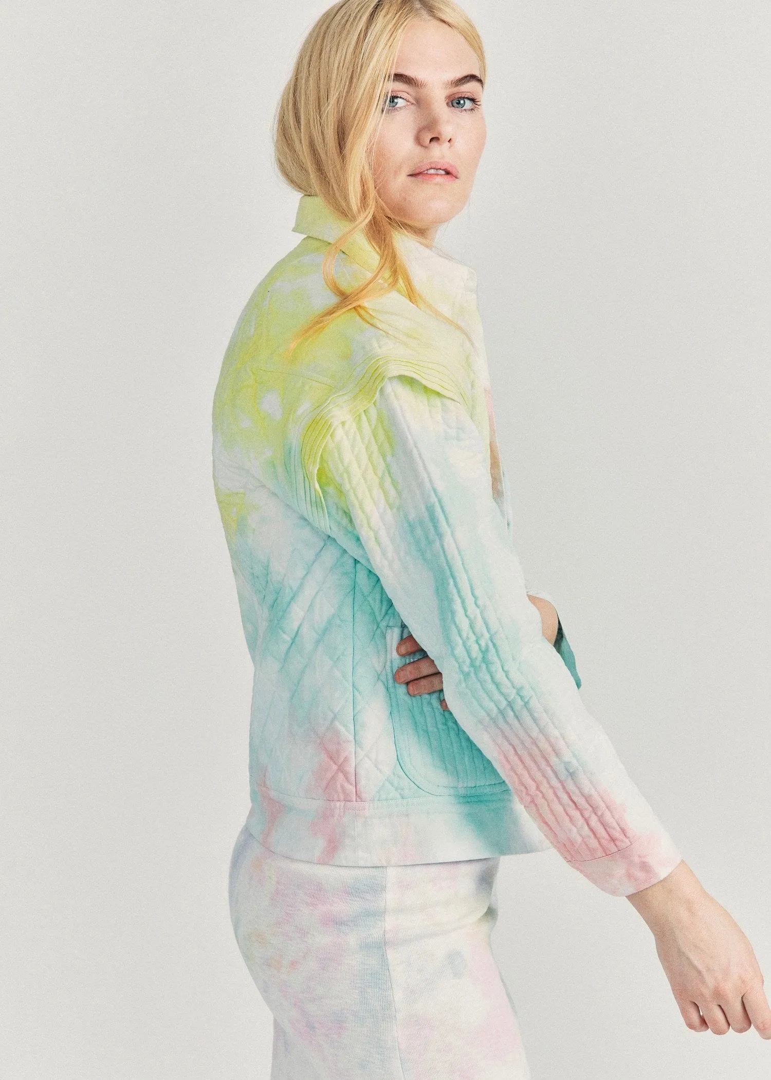 Adelade Jacket (Rainbow Radial Tie Dye)