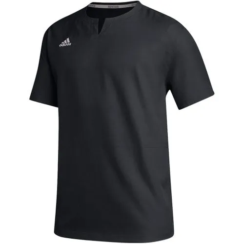 Adidas Icon Short Sleeve 1/4 Zip Men's Cage Jacket - Black