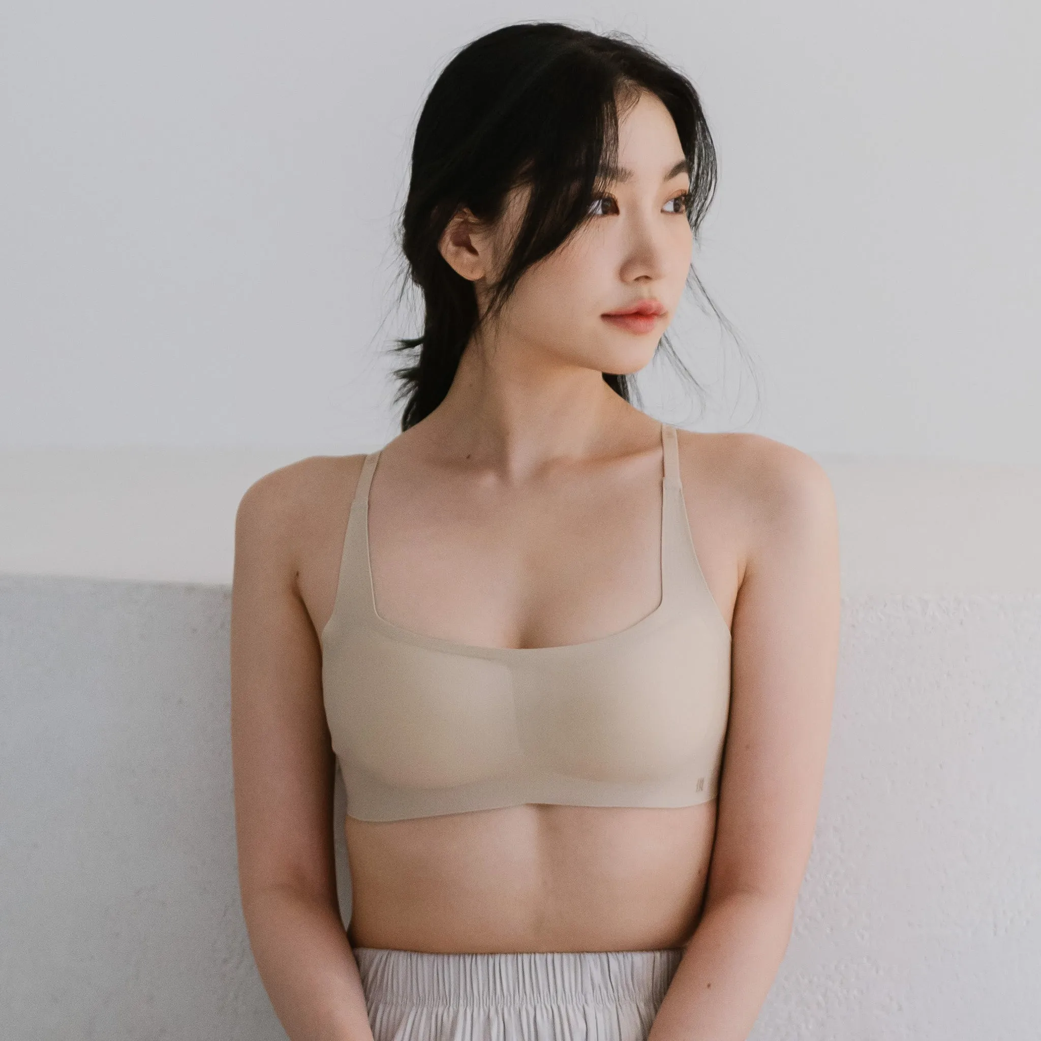 Air-ee Seamless Bra in Almond Nude - Square Neck (Signature Edition)