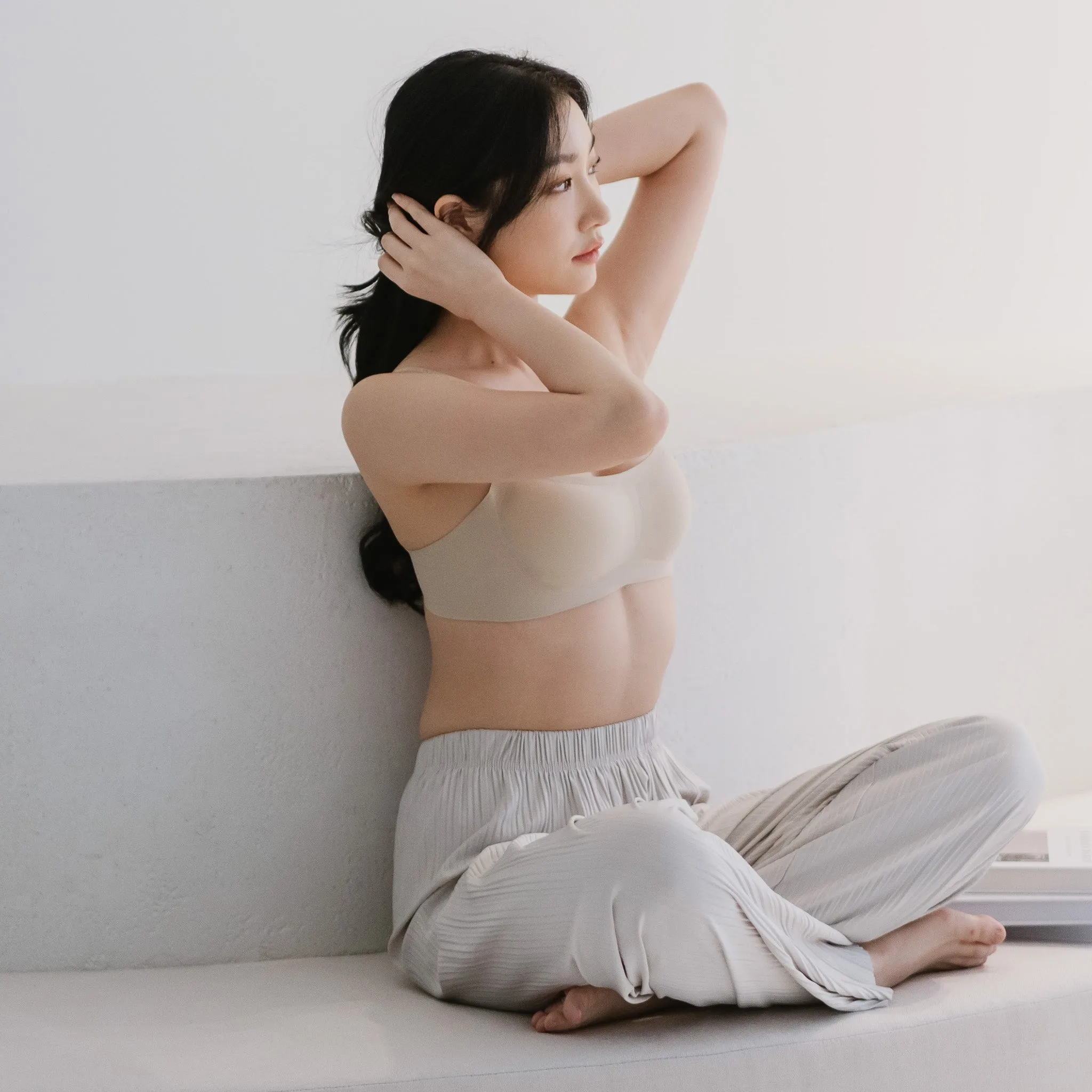 Air-ee Seamless Bra in Almond Nude - Square Neck (Signature Edition)