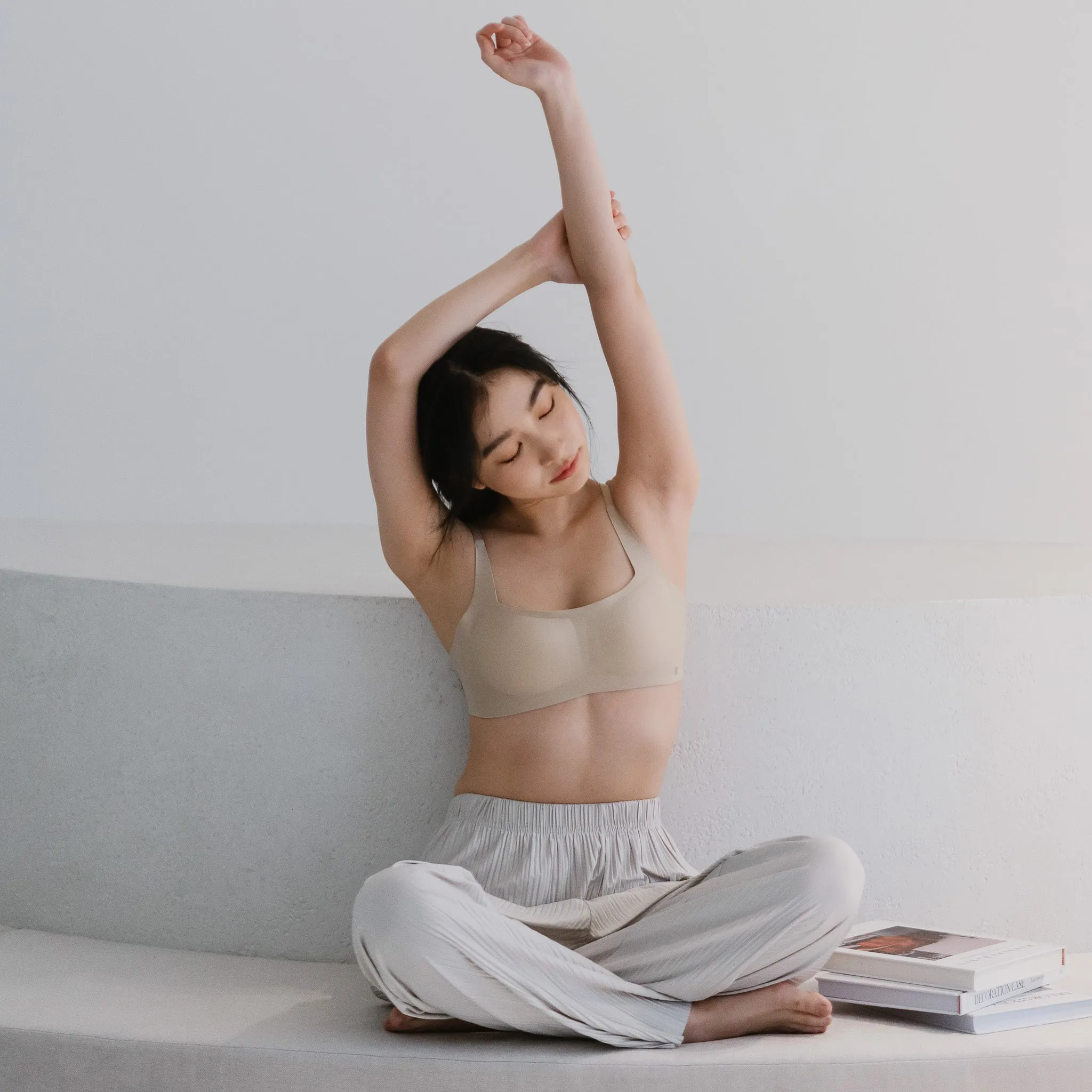 Air-ee Seamless Bra in Almond Nude - Square Neck (Signature Edition)