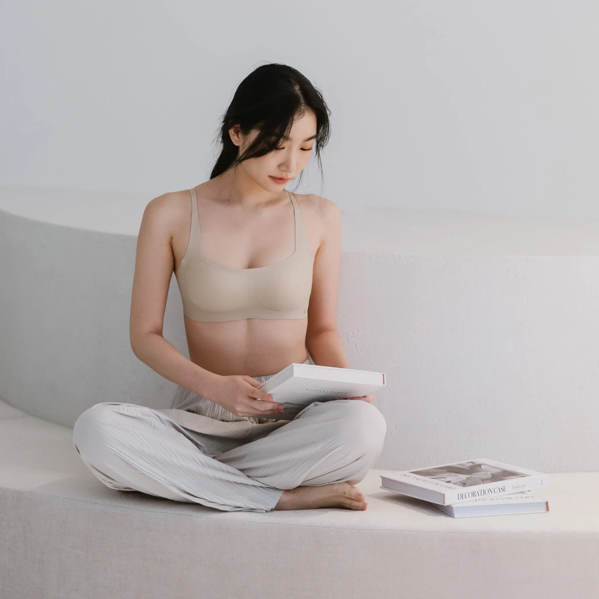 Air-ee Seamless Bra in Almond Nude - Square Neck (Signature Edition)