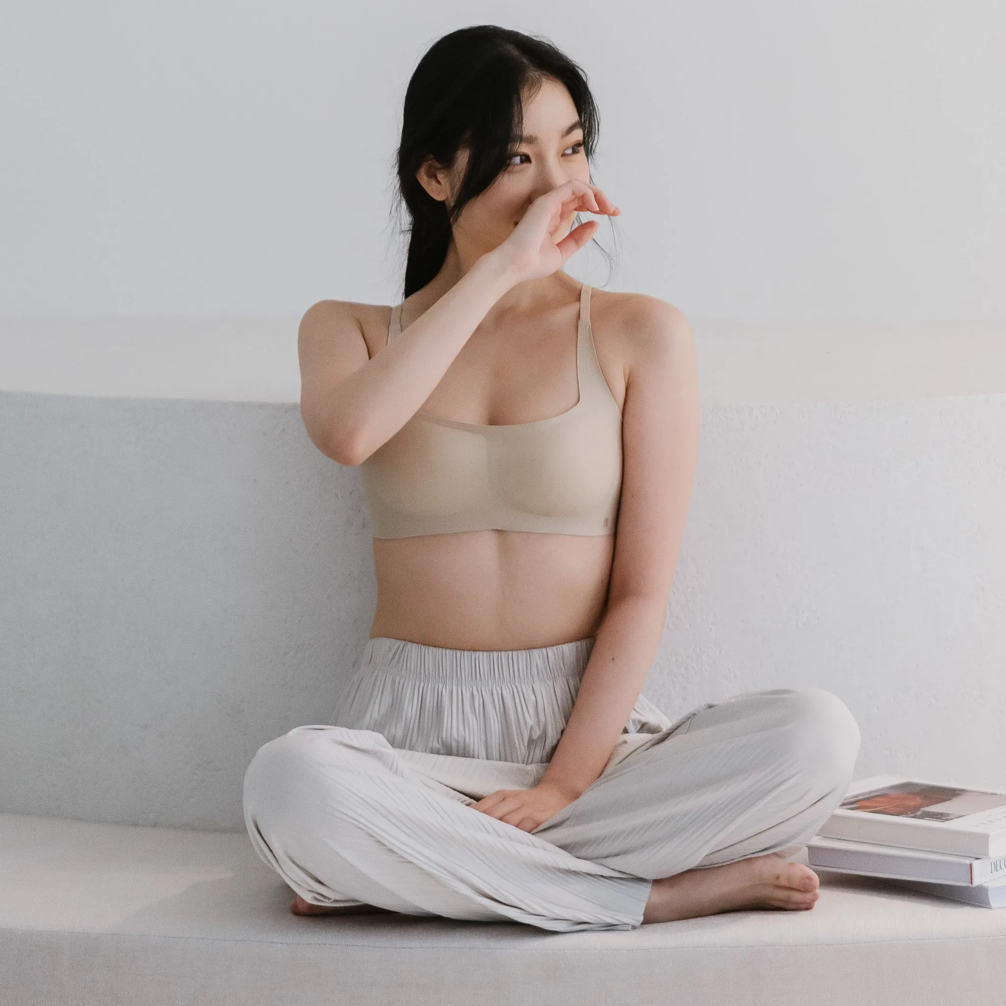 Air-ee Seamless Bra in Almond Nude - Square Neck (Signature Edition)