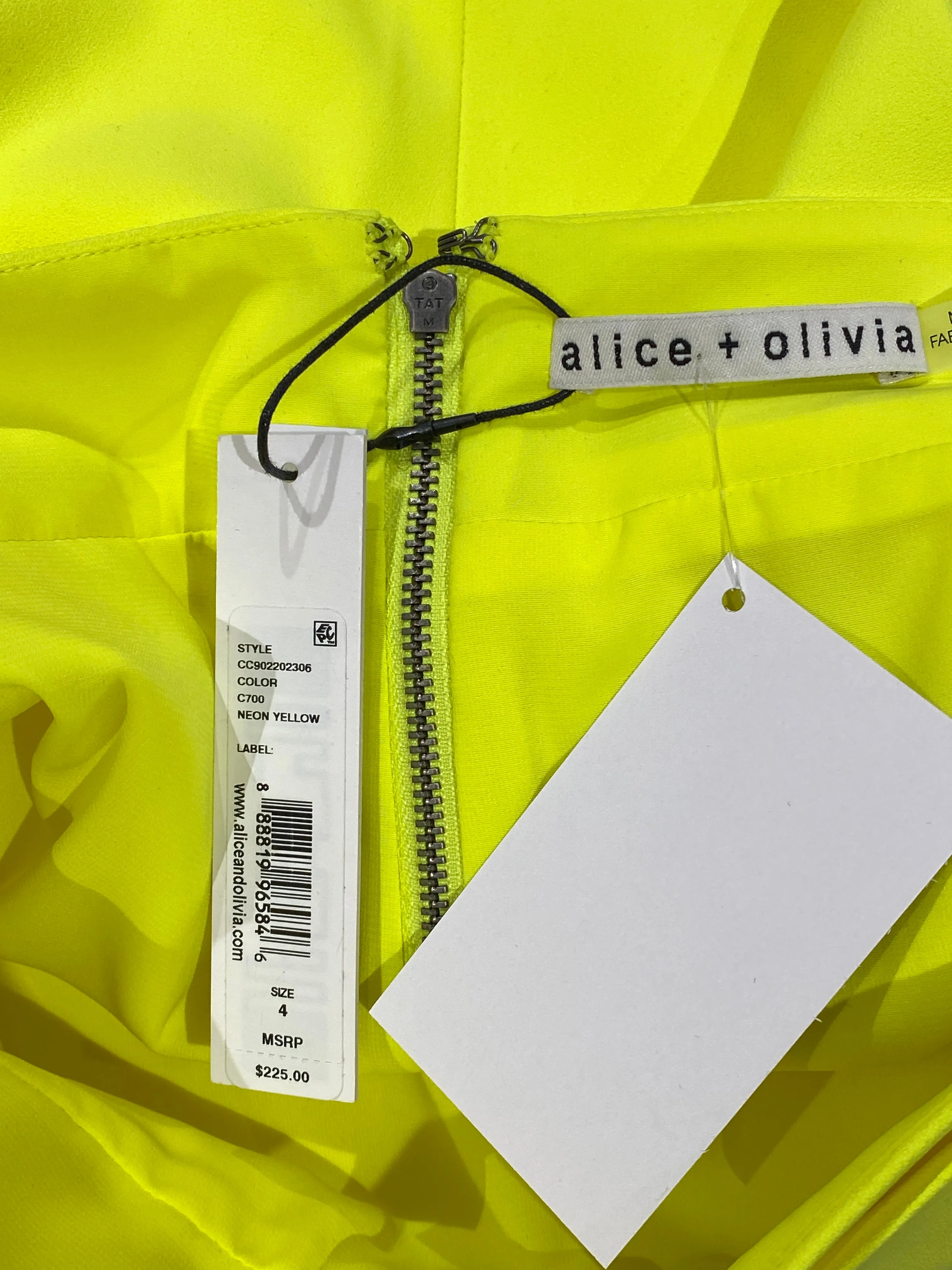 Alice and Olivia Shaylee Asymmetrical Mini Skirt