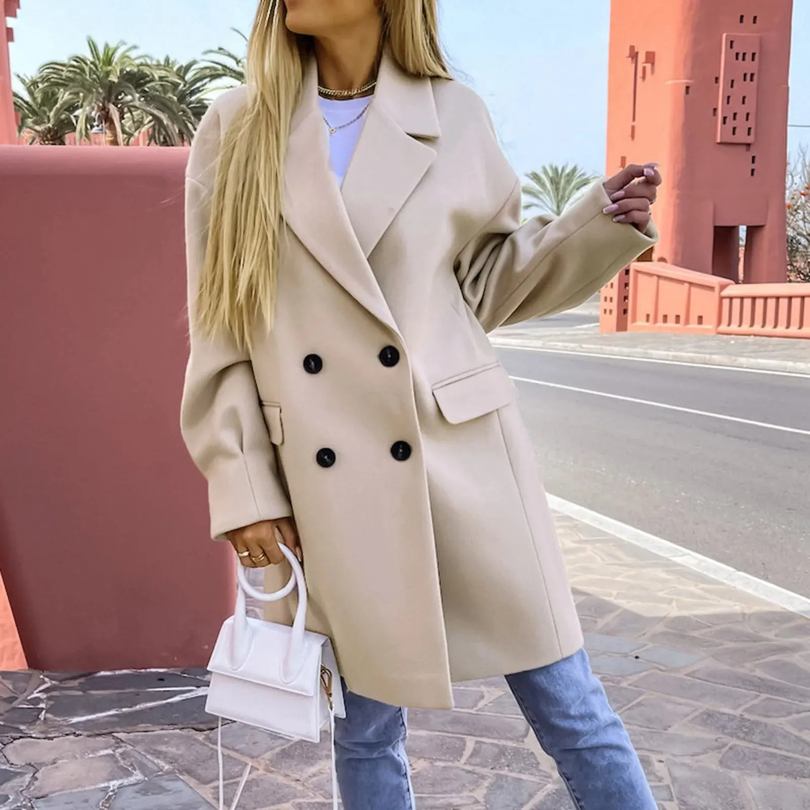 Alison - Stilvoller Mid-Length Trenchcoat