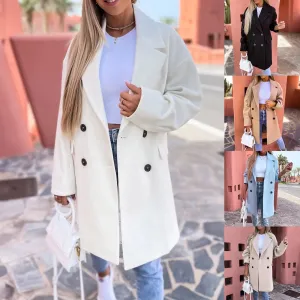 Alison - Stilvoller Mid-Length Trenchcoat