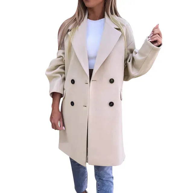 Alison - Stilvoller Mid-Length Trenchcoat