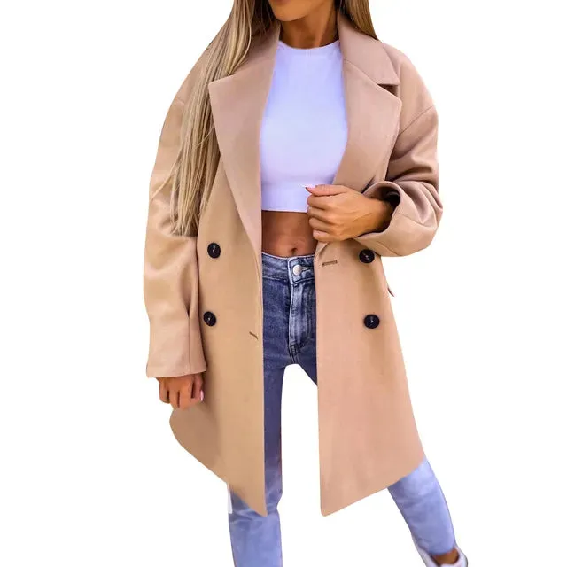 Alison - Stilvoller Mid-Length Trenchcoat