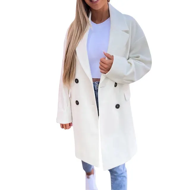 Alison - Stilvoller Mid-Length Trenchcoat