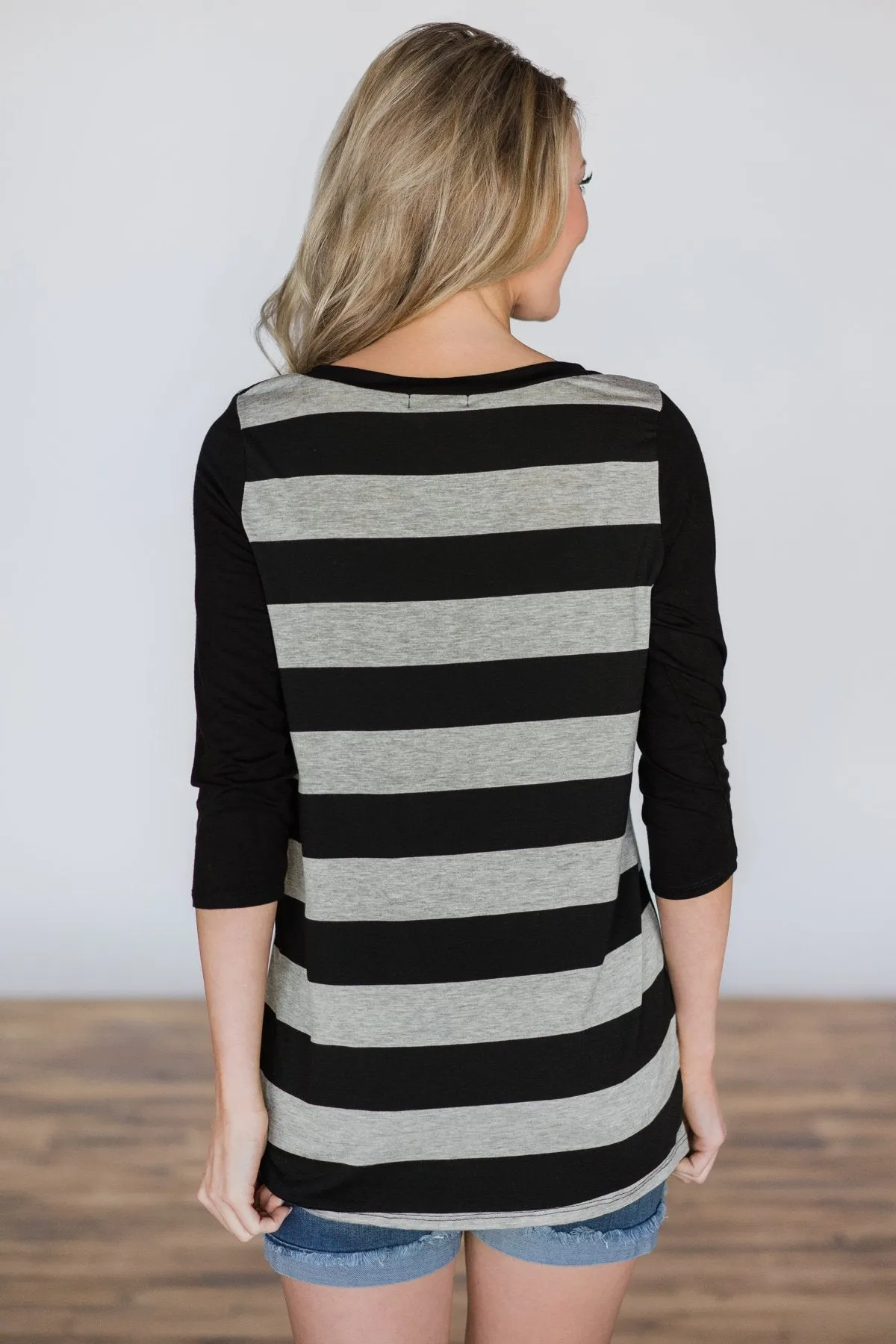 Along These Lines Top ~ Black