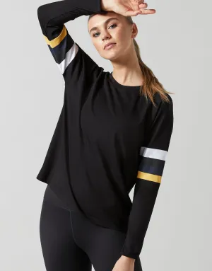 Anna Long Sleeved Tee in Black