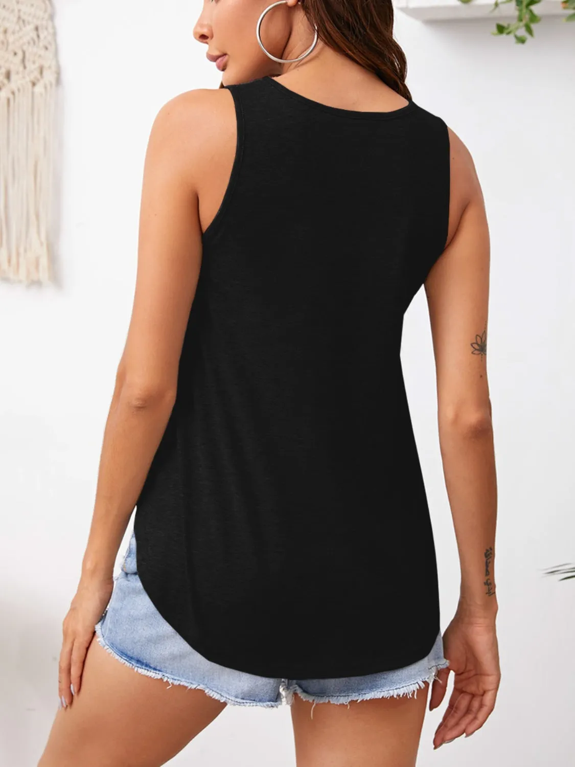 Aria V-Neck Wide Strap Tank
