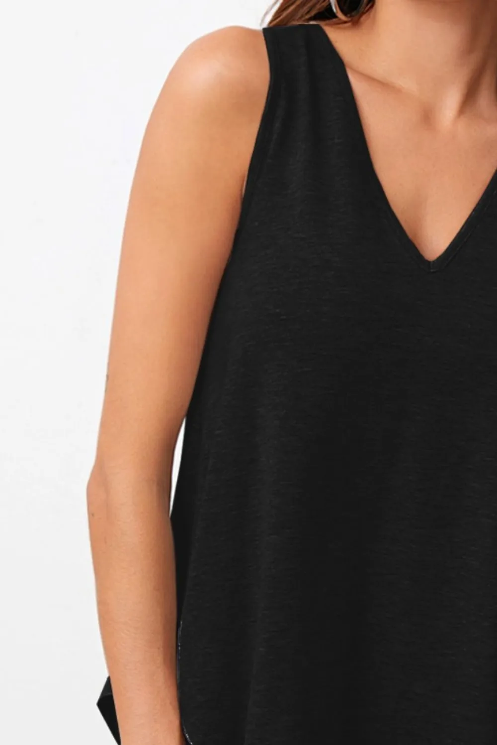 Aria V-Neck Wide Strap Tank