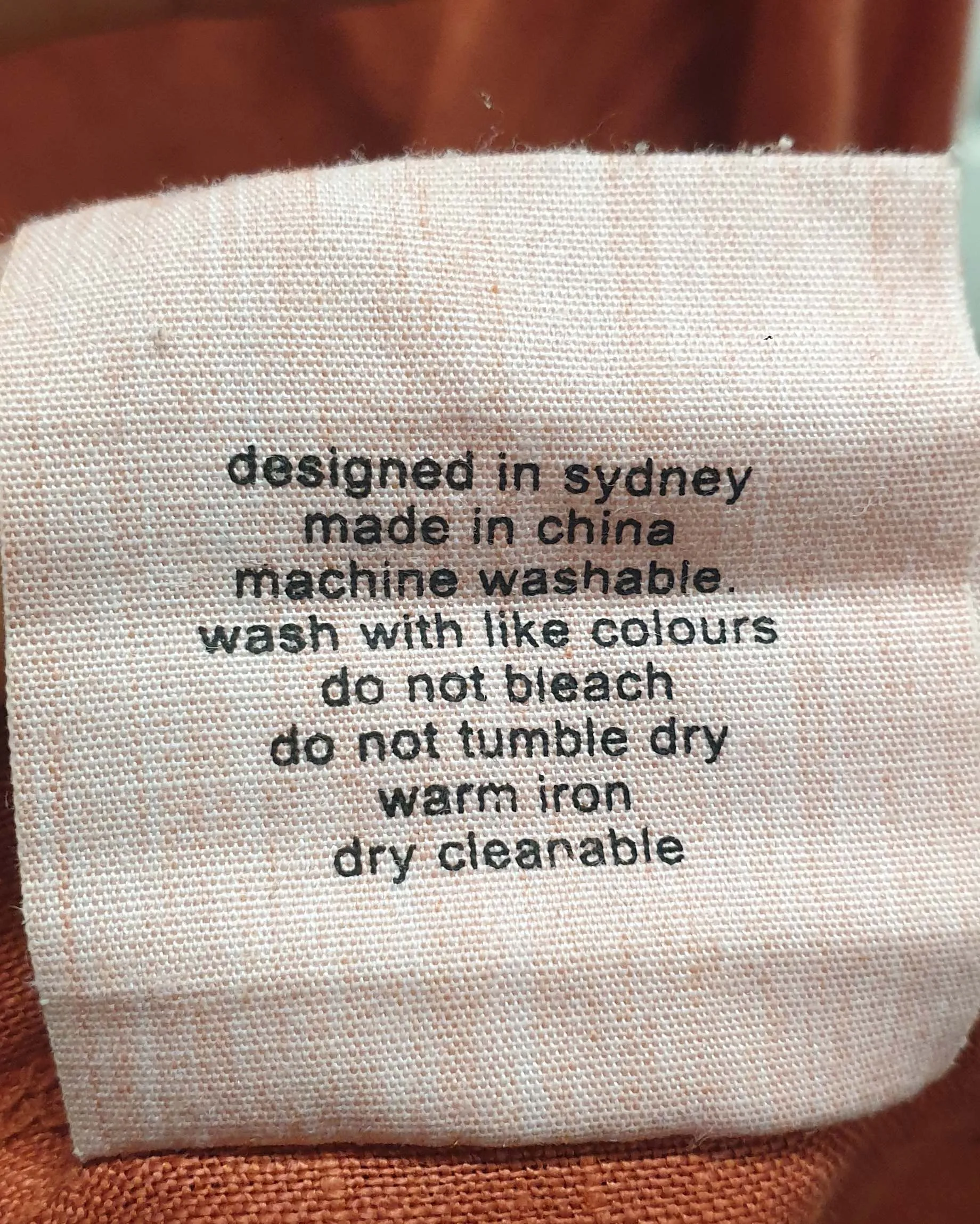 Assembly Label red linen half sleeve top