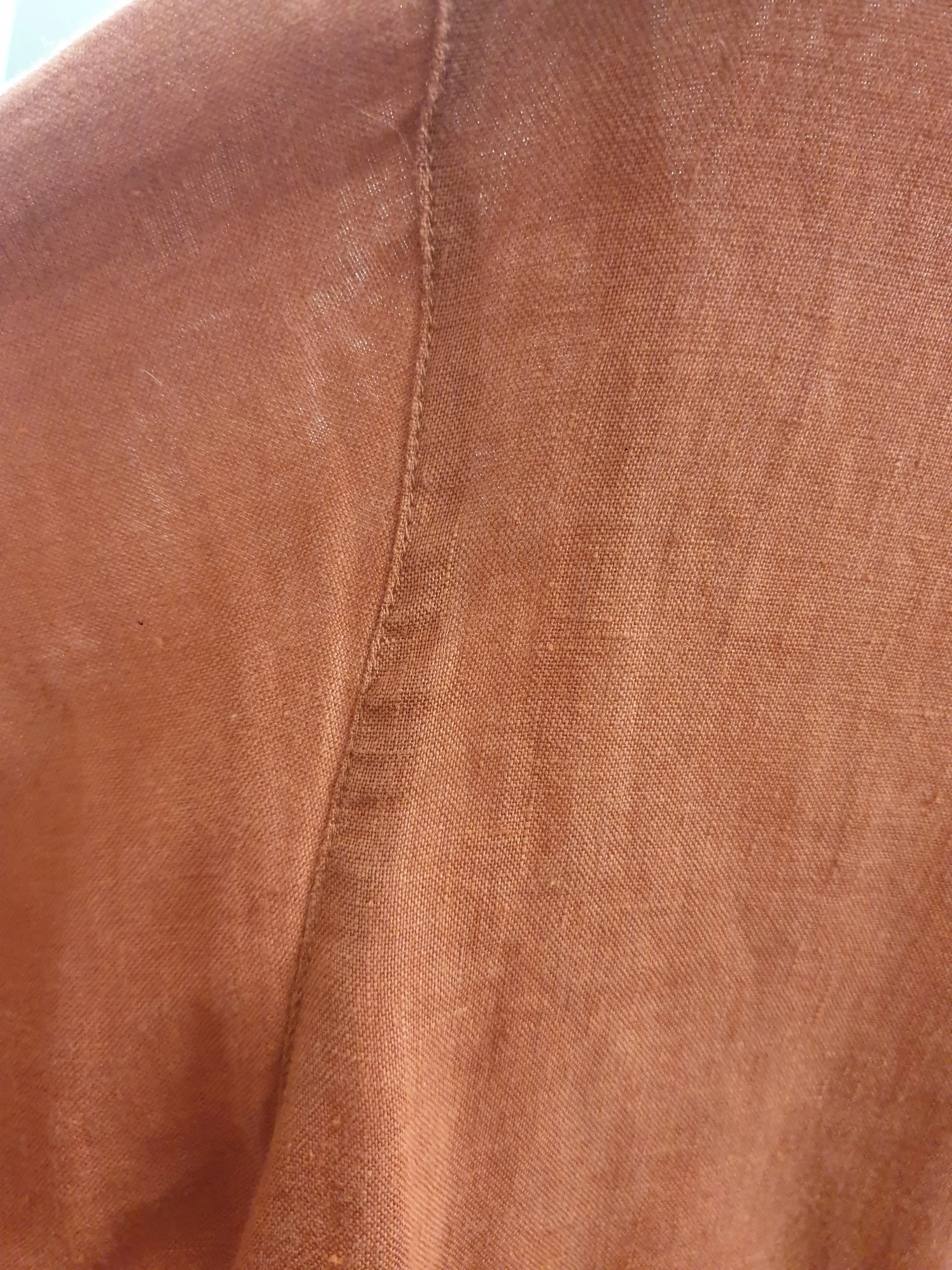 Assembly Label red linen half sleeve top
