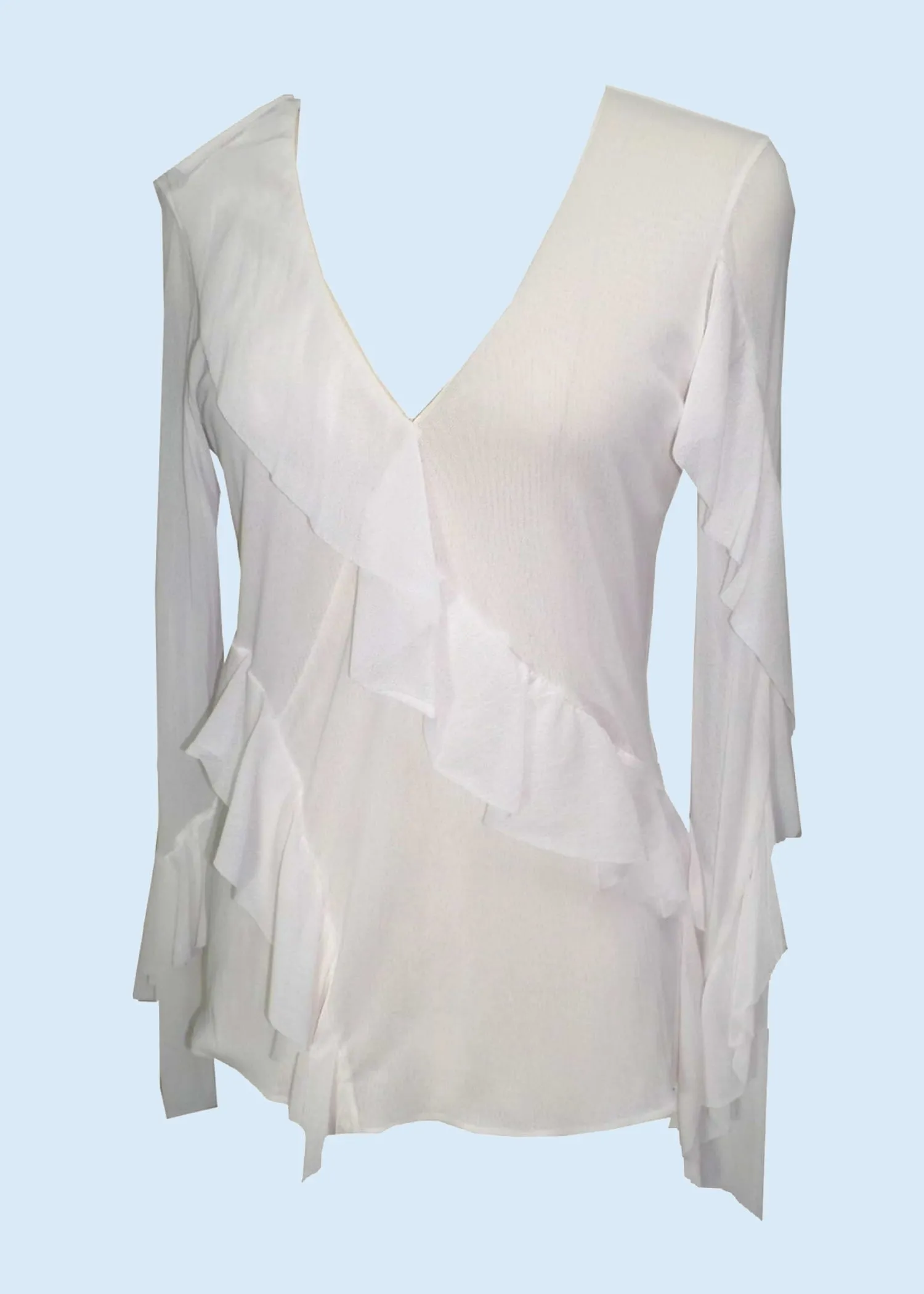 Asymmetric V-Neck Top