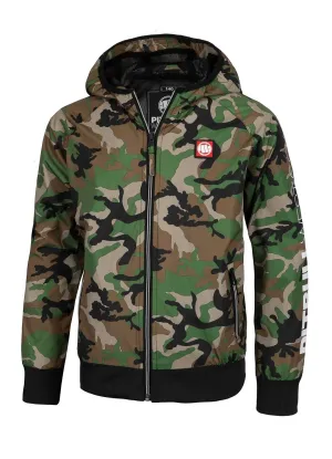 Athletic Sleeve Junior Hooded Jacket - Woodland Camo