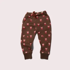 Autumn Foxes Cosy Knee Patch Joggers