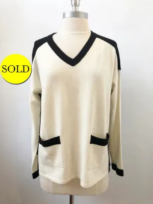 Belford Cashmere Two-Tone Sweater Size M