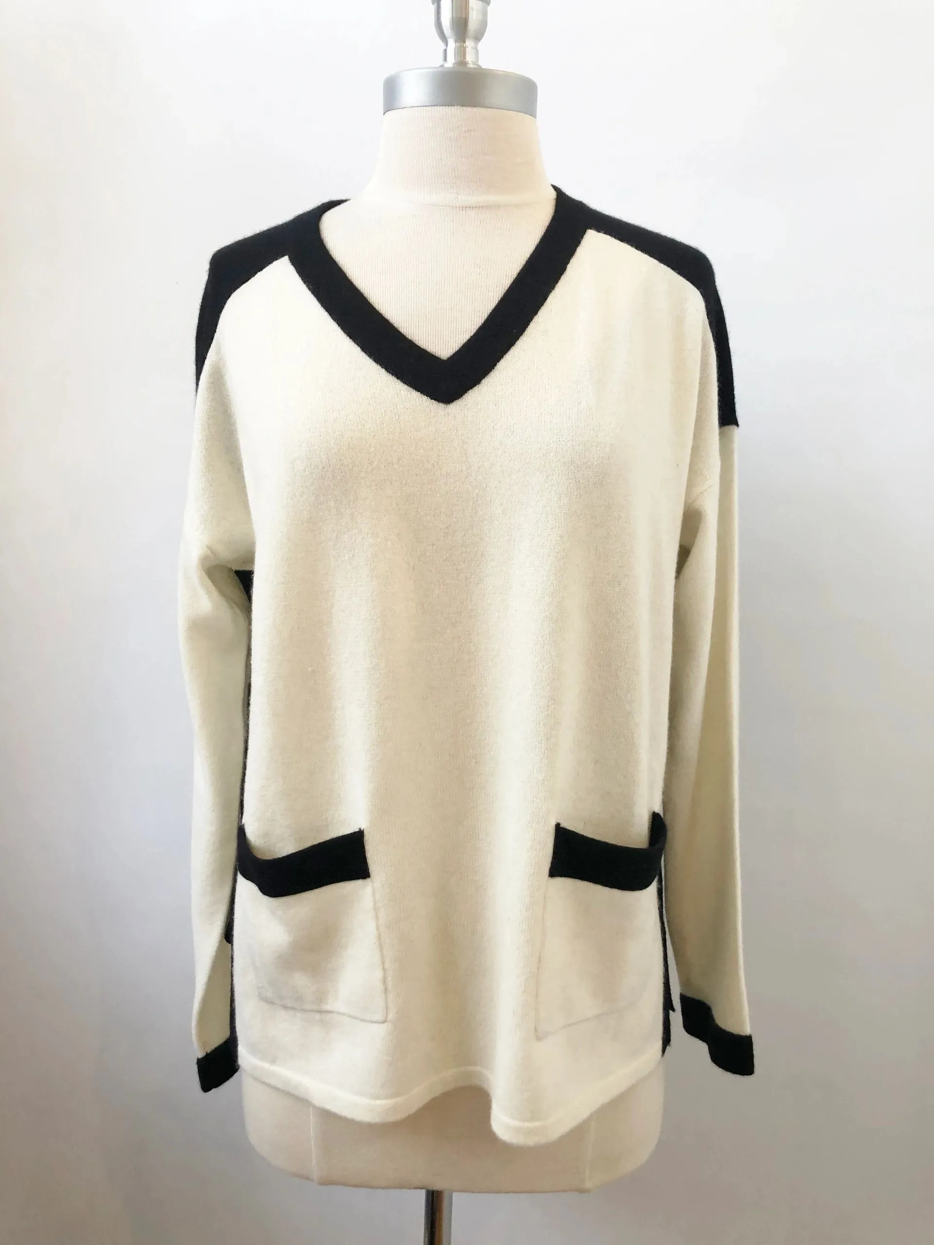 Belford Cashmere Two-Tone Sweater Size M