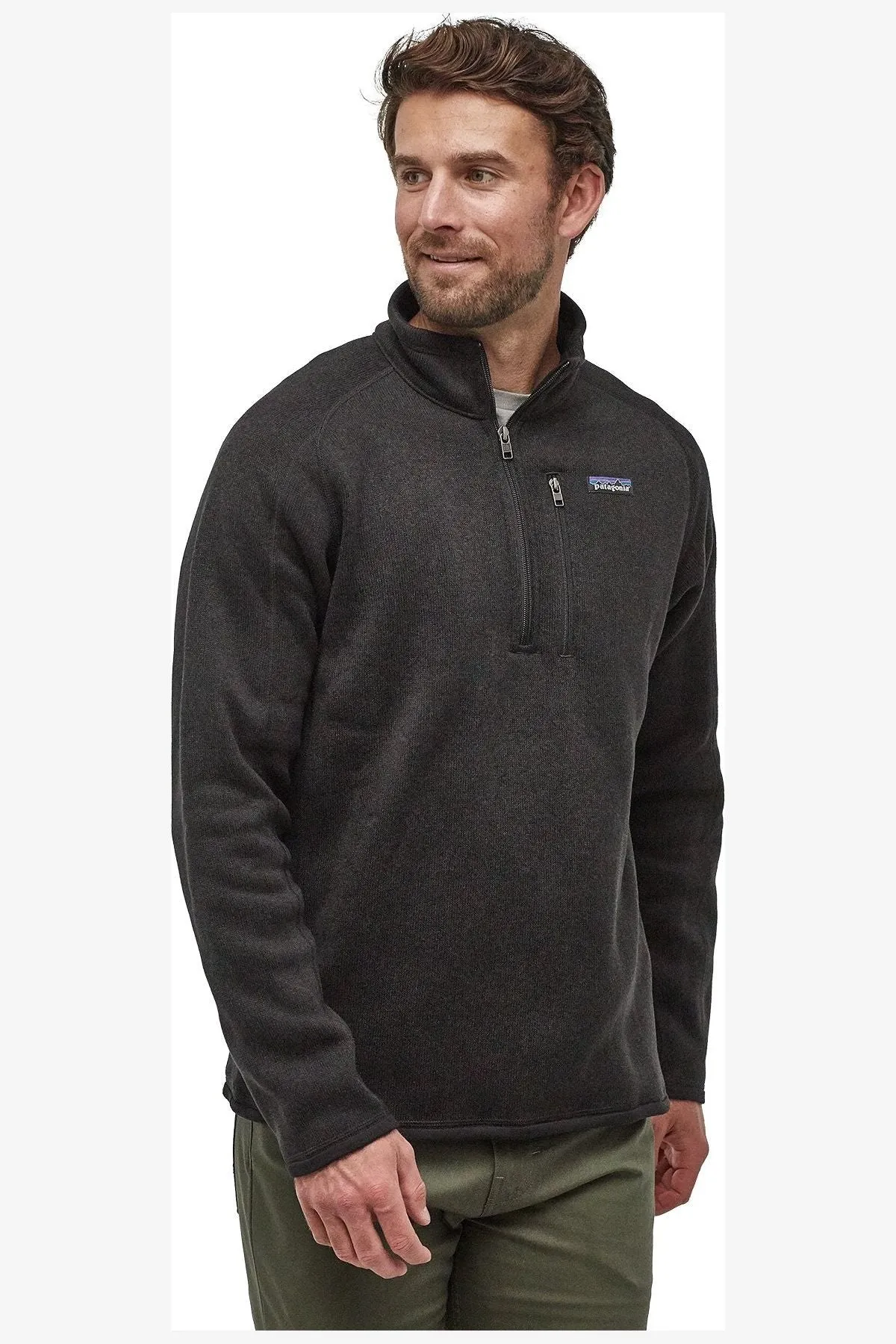 BETTER SWEATER 1/4 ZIP - BLACK