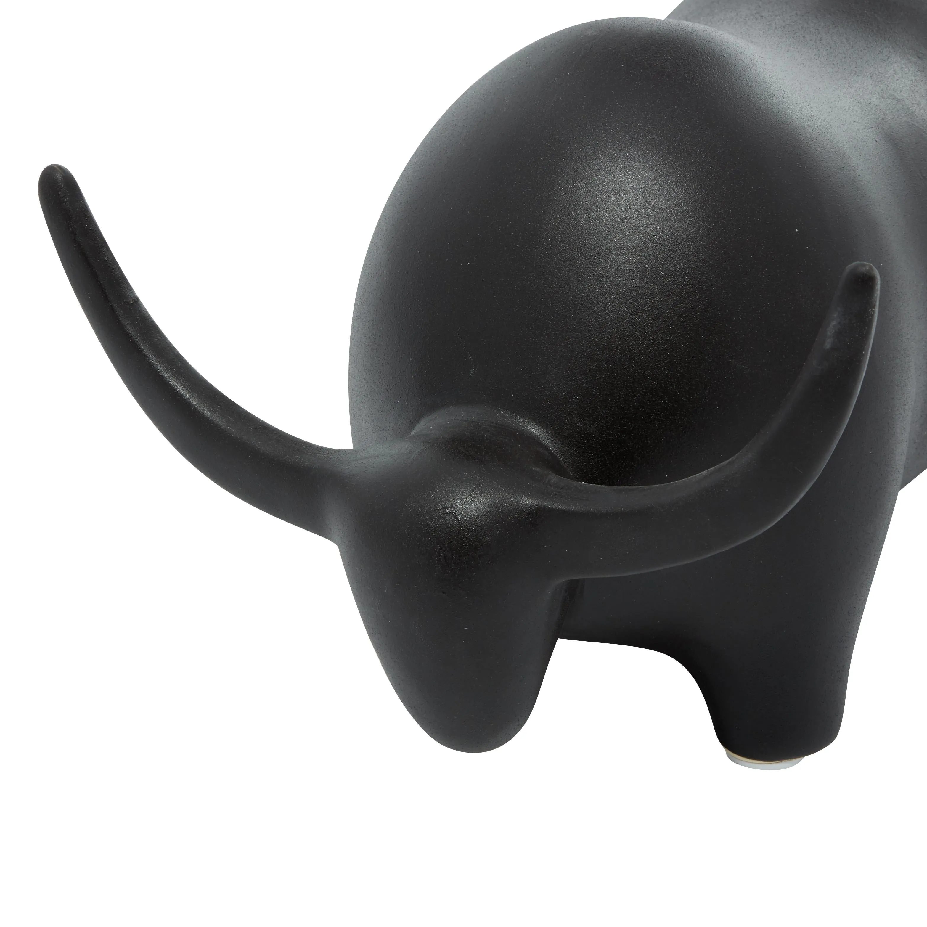 BLACK CERAMIC BULL