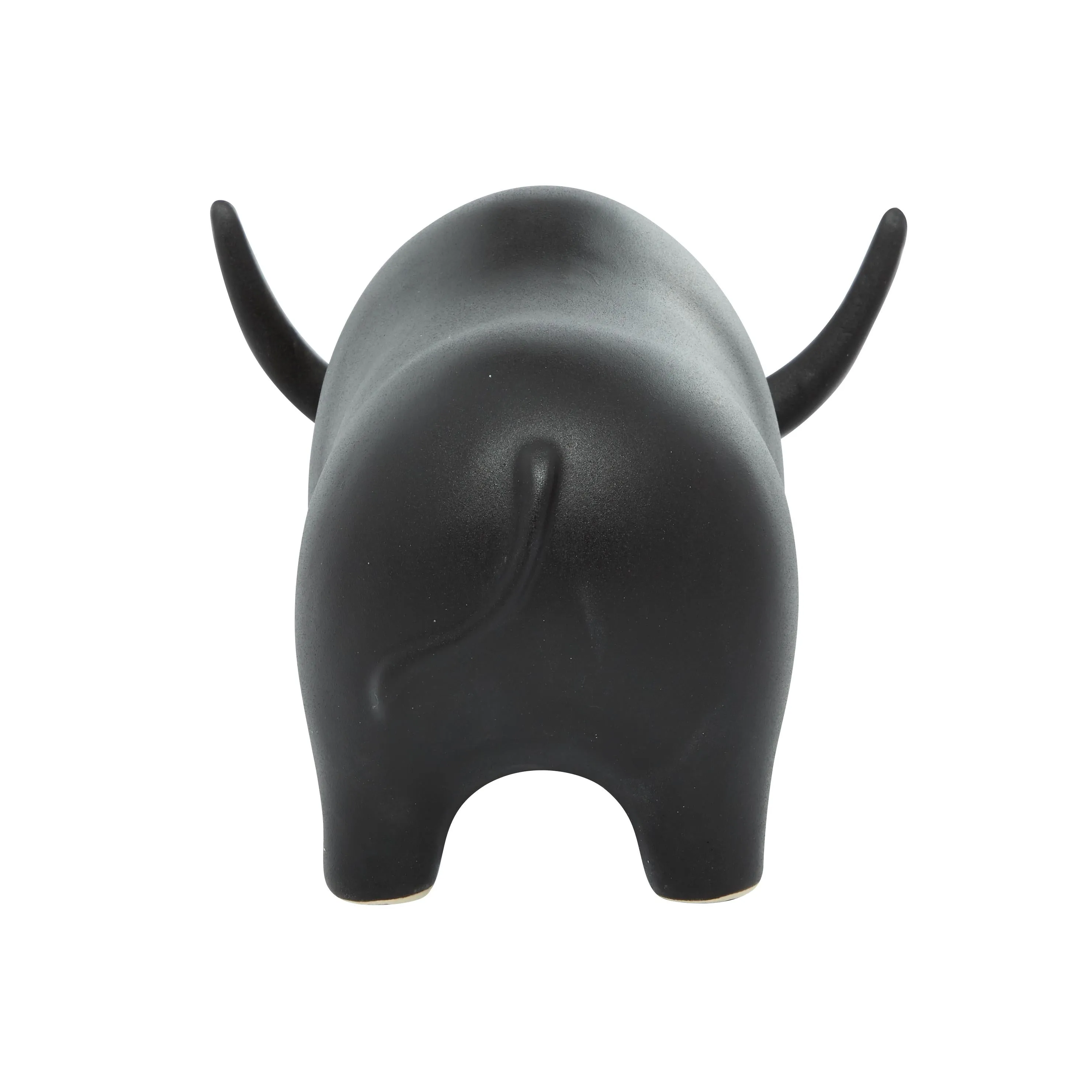 BLACK CERAMIC BULL