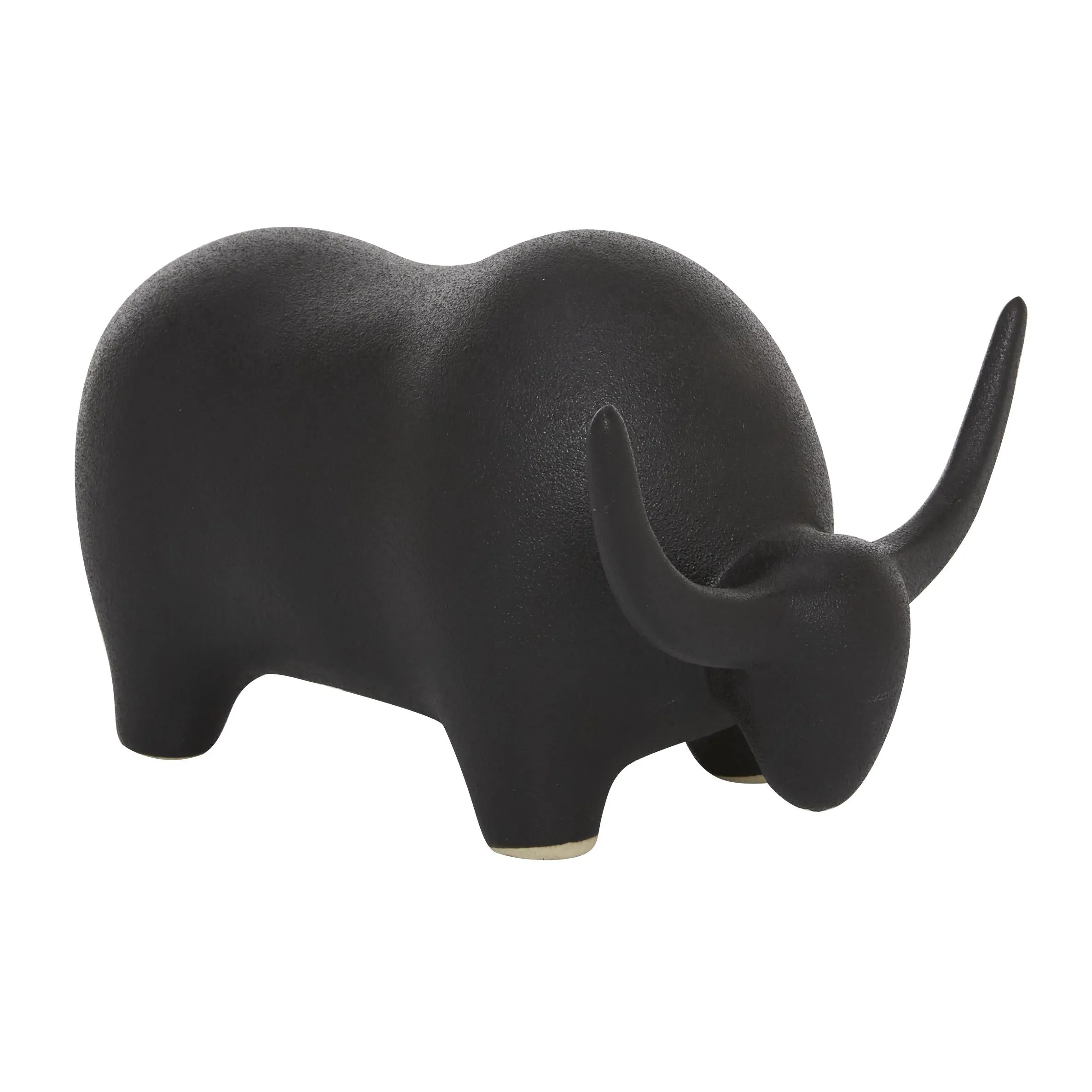 BLACK CERAMIC BULL