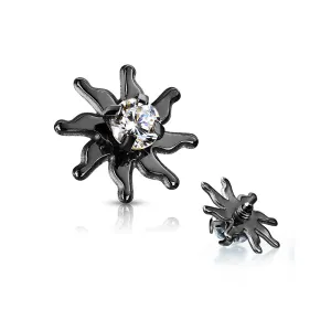 Blackline Blazing Sun Sparkle Dermal Anchor Top
