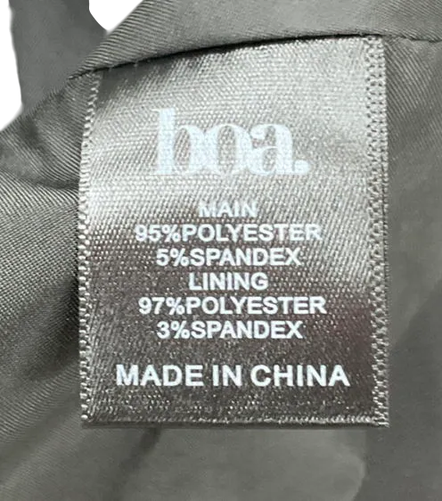 BOA Black Classic Tailored Waistcoat UK XS
