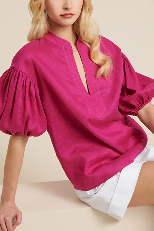BOTANICA LINEN BLOUSE