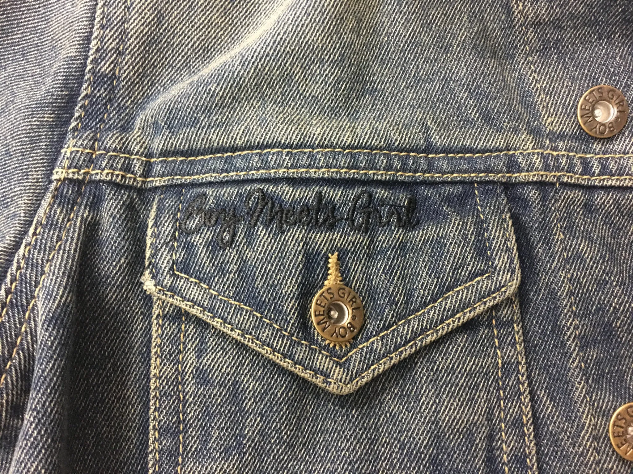 BOY MEETS GIRL® Lasting Joy Over-sized Denim Jacket