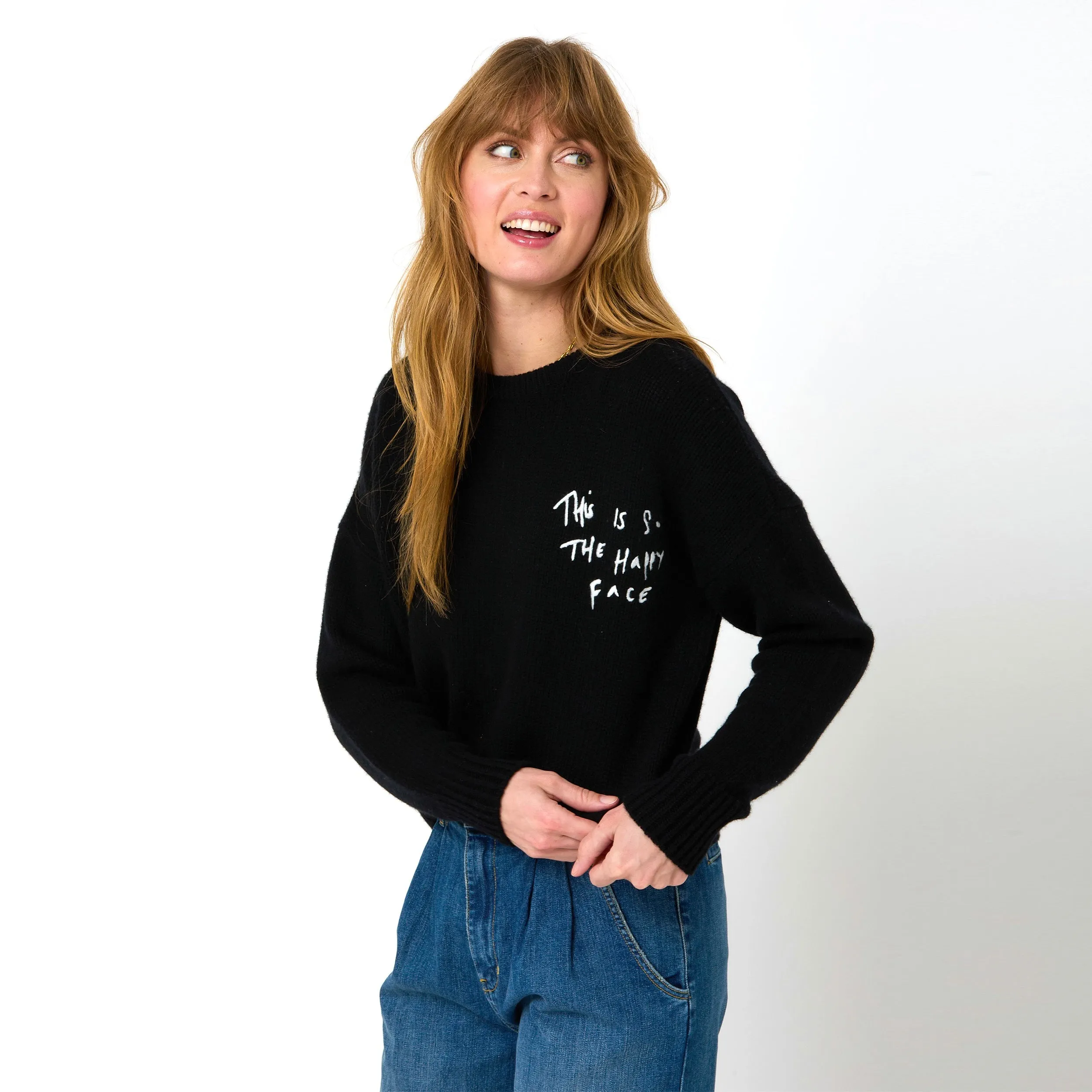 Boyfriend Happy Face Sweater