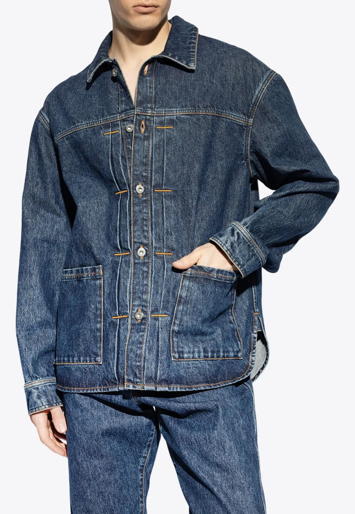 Button-Up Denim Jacket