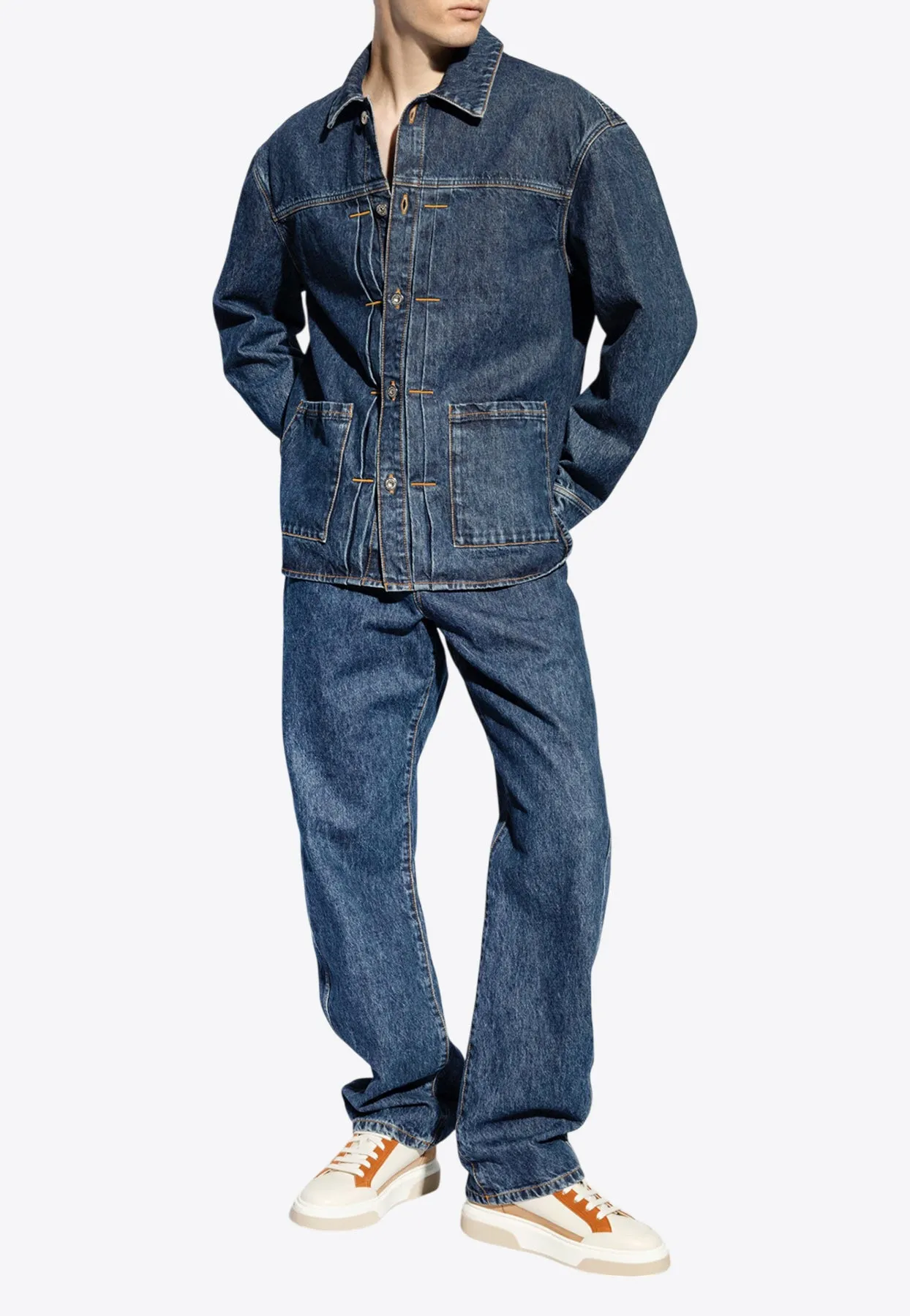 Button-Up Denim Jacket