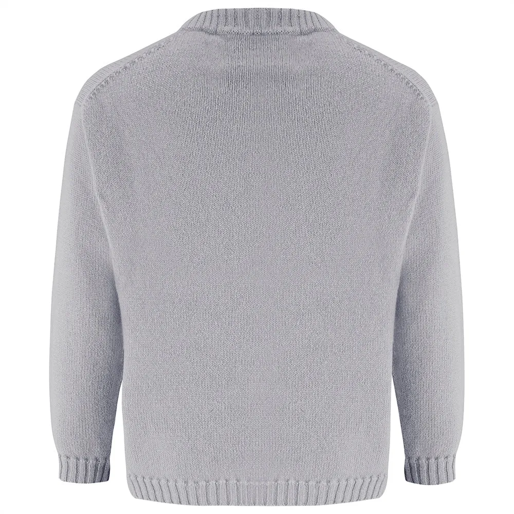 Camden Personalised Cashmere Sweater for Girls - London Grey & Pink
