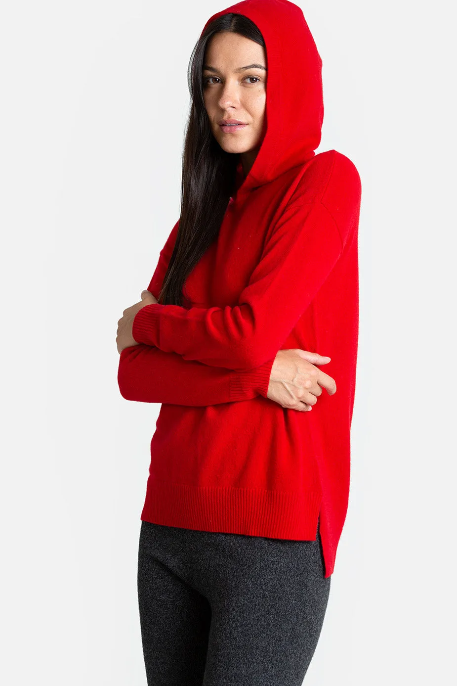 Carly Cashmere Pullover w/ Hood