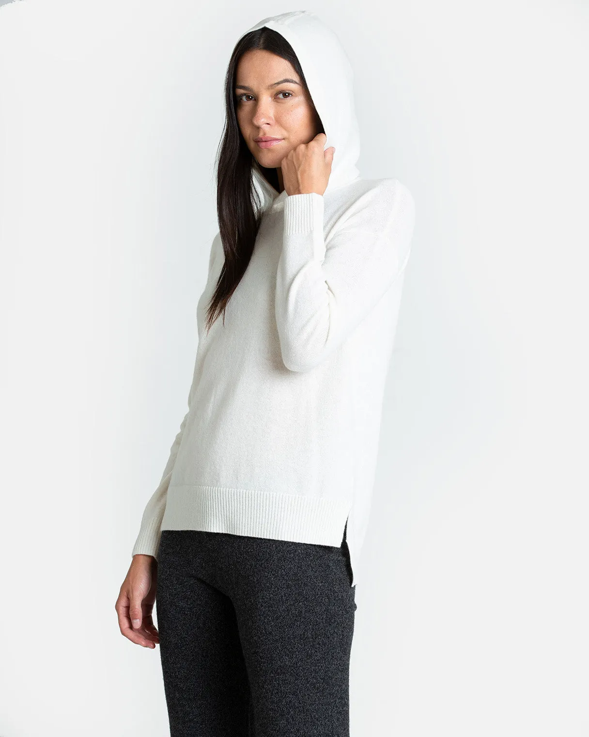 Carly Cashmere Pullover w/ Hood