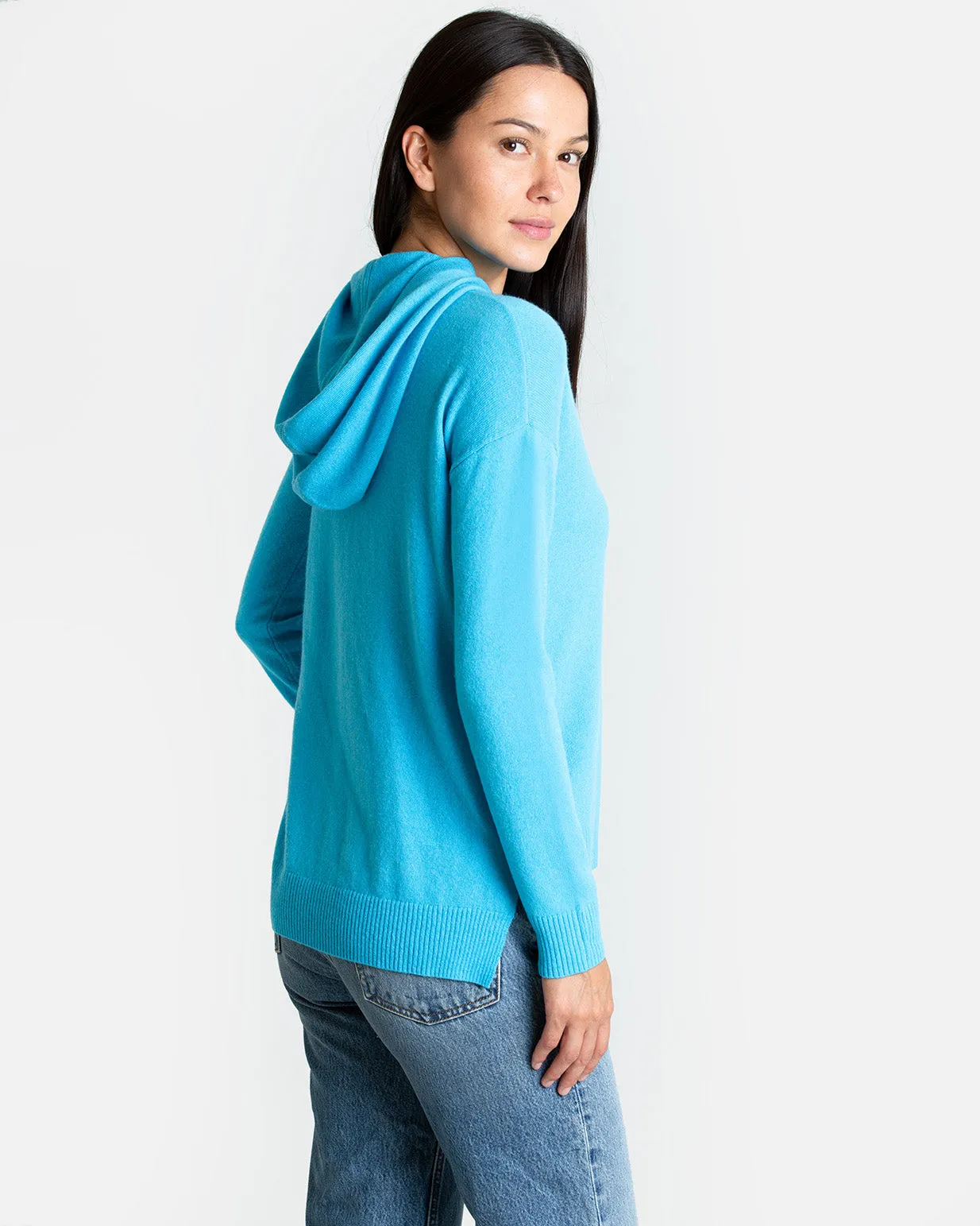 Carly Cashmere Pullover w/ Hood