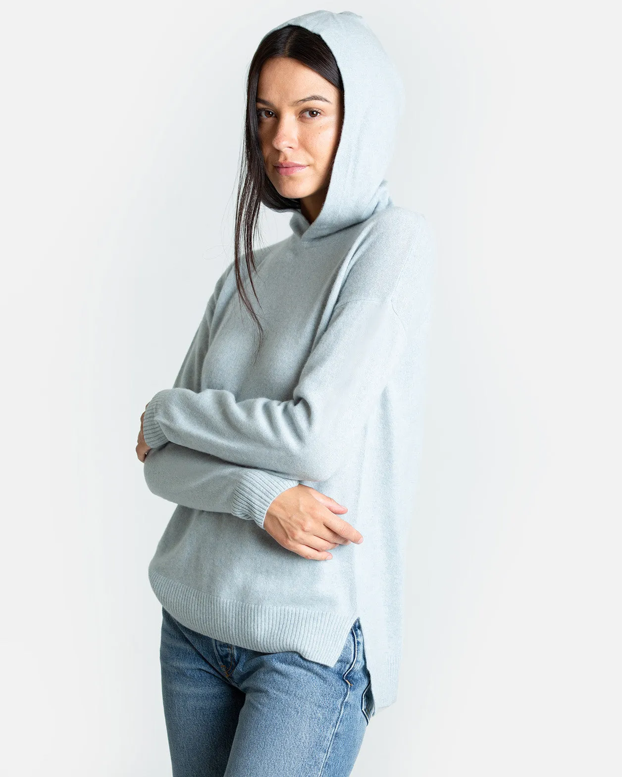 Carly Cashmere Pullover w/ Hood