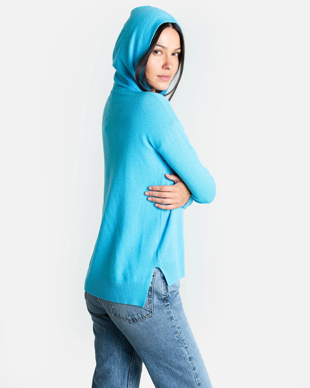 Carly Cashmere Pullover w/ Hood