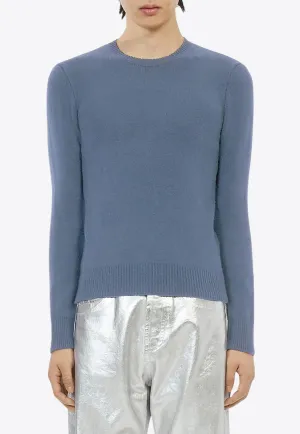 Cashmere-Blend Crewneck Sweater