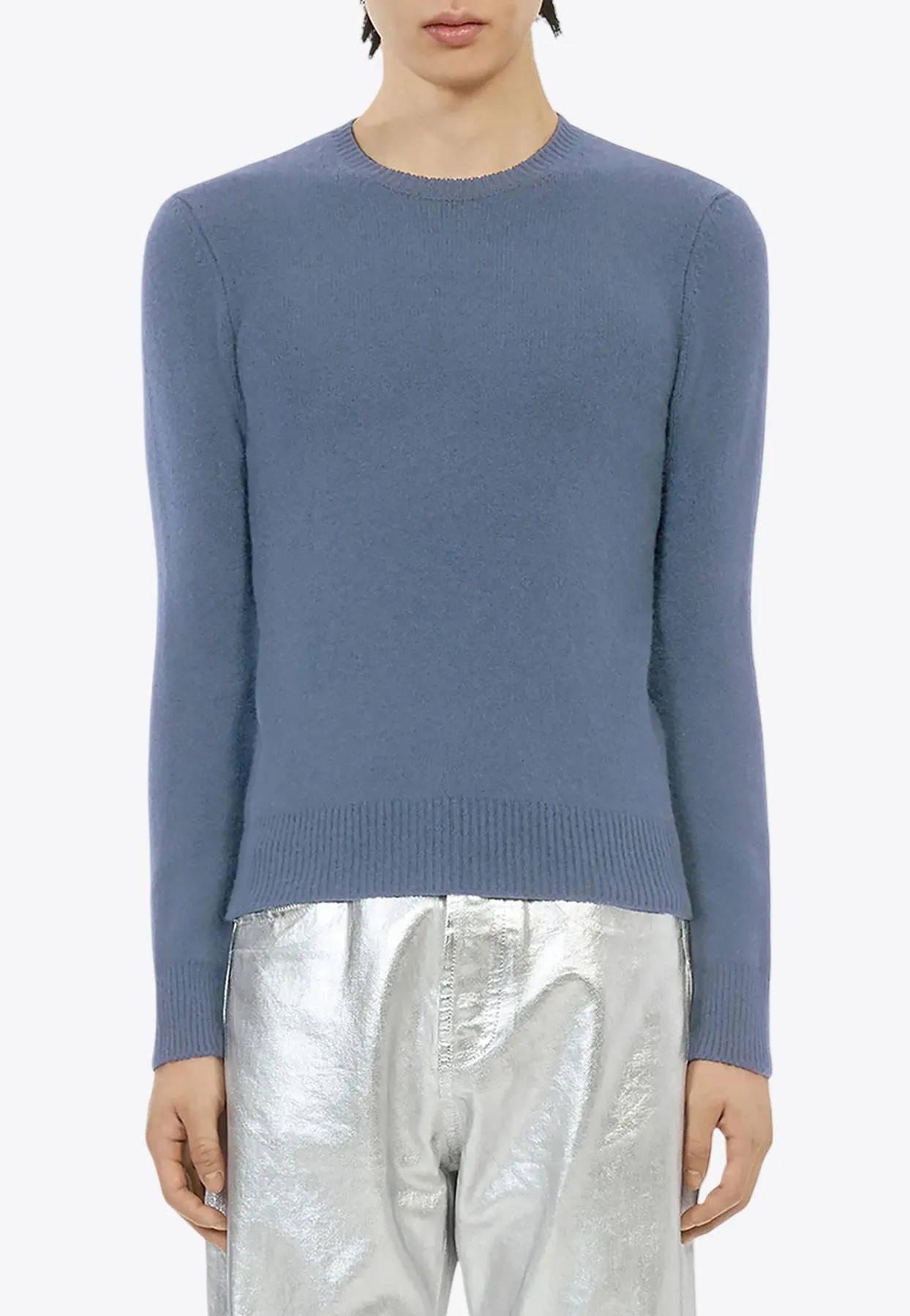 Cashmere-Blend Crewneck Sweater