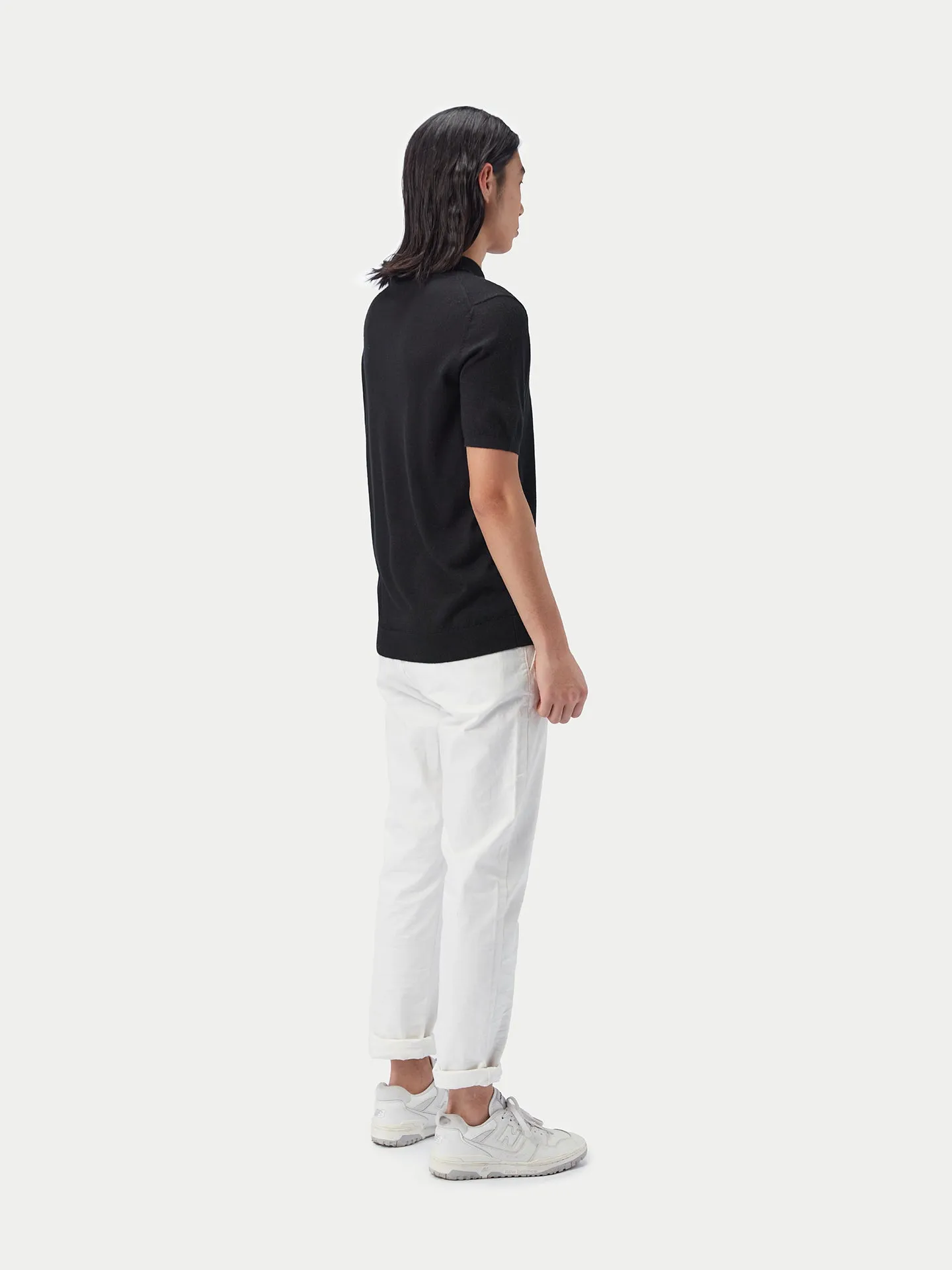 Cashmere Silk Polo Shirt