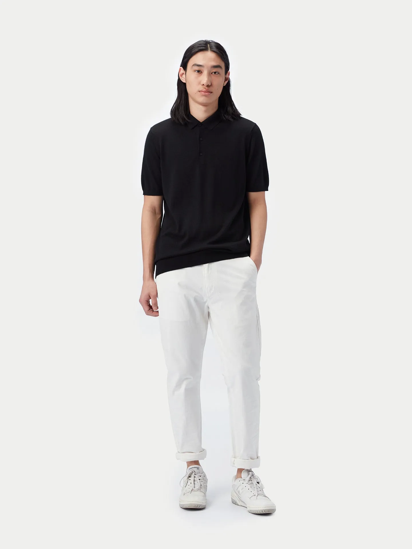 Cashmere Silk Polo Shirt
