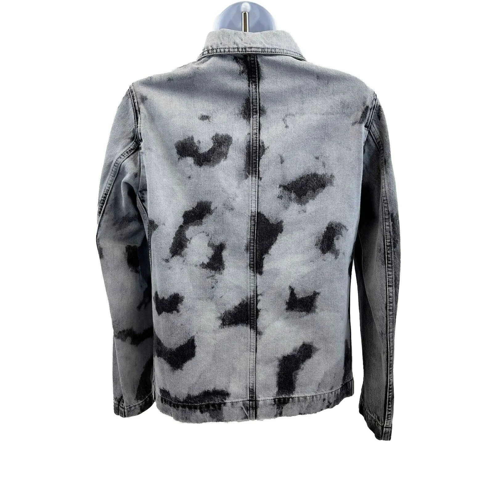 Christian Dior - SS 2020 Bleached Denim Jacket - Blue / Black - S 34 US 2 - NWT