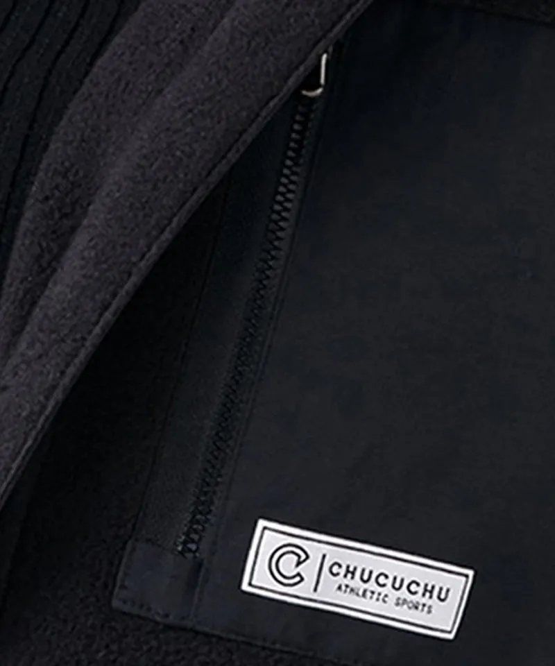 CHUCUCHU Winter Zip-up Fleece Outerwear [UNISEX] - Black